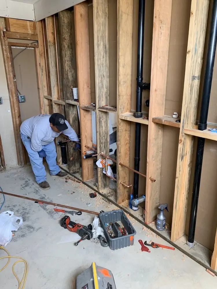 Commercial rough-in plumbing for Water Heater Replacement in Lancaster